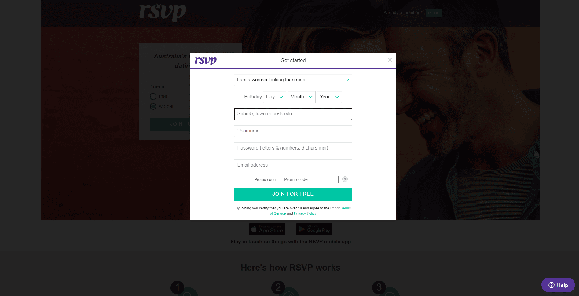 RSVP Cost and Login